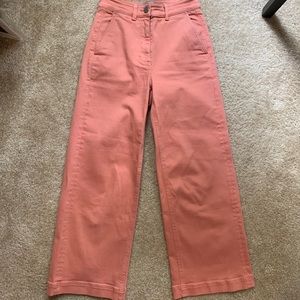 Everlane Wide Leg Crop Pants - Coral